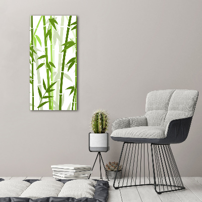 Cuadro decorativo en acrílico brillante vertical Bambú