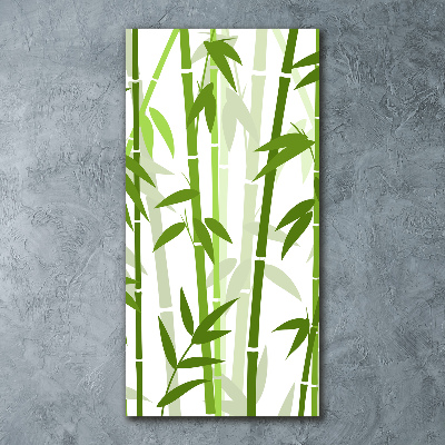 Cuadro decorativo en acrílico brillante vertical Bambú