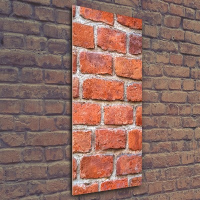 Impresión en metacrilato de alta calidad vertical pared de ladrillos