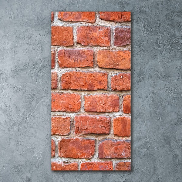 Impresión en metacrilato de alta calidad vertical pared de ladrillos