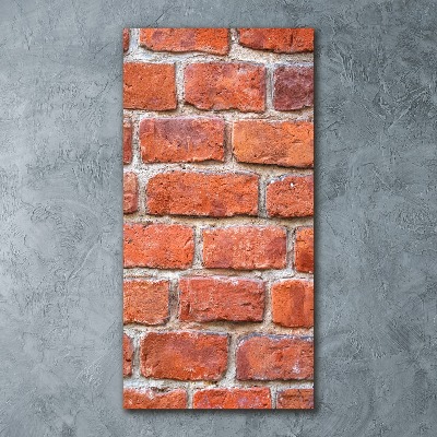 Impresión en metacrilato de alta calidad vertical pared de ladrillos