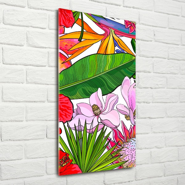 Impresión en metacrilato de alta calidad vertical Patrón hawaiano