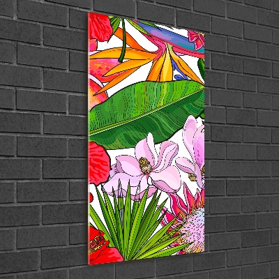 Impresión en metacrilato de alta calidad vertical Patrón hawaiano