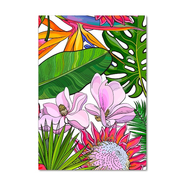 Impresión en metacrilato de alta calidad vertical Patrón hawaiano