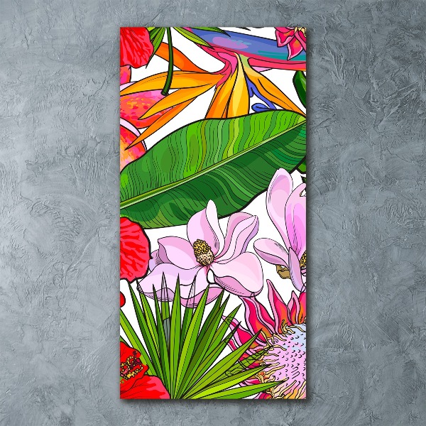 Impresión en metacrilato de alta calidad vertical Patrón hawaiano