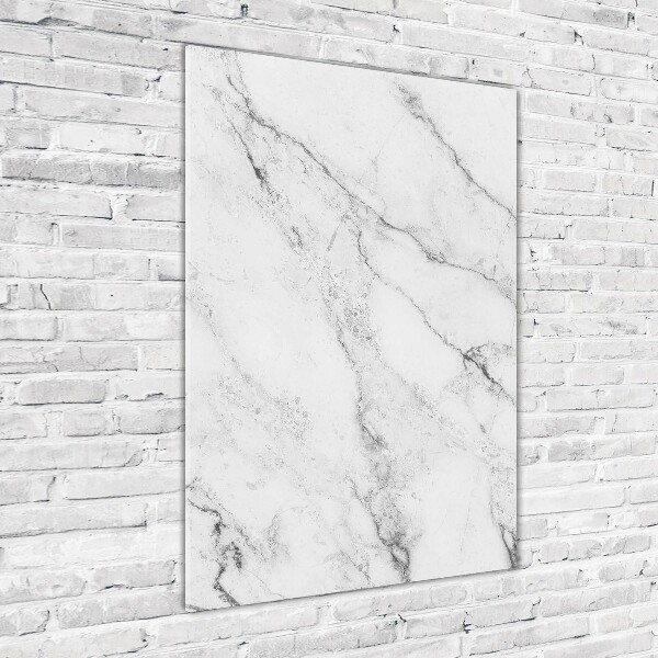 Cuadro decorativo en acrílico brillante vertical Fondo de mármol