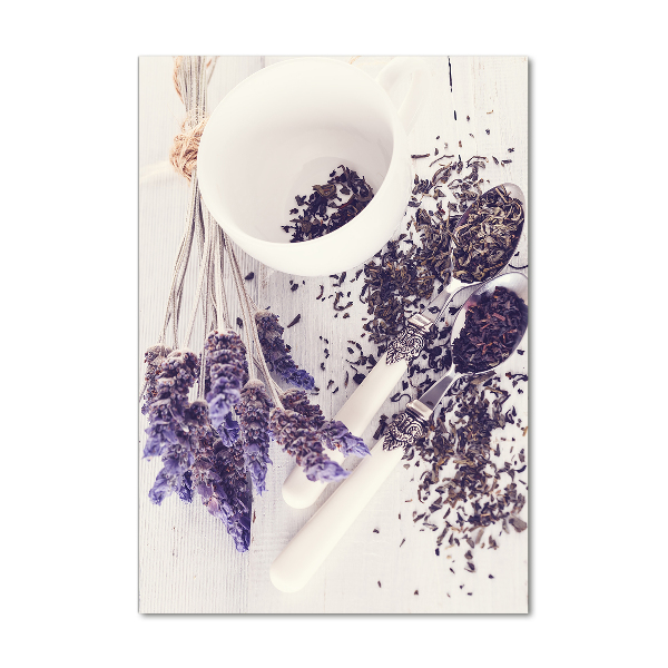 Cuadro de metacrilato vertical Infusión de lavanda