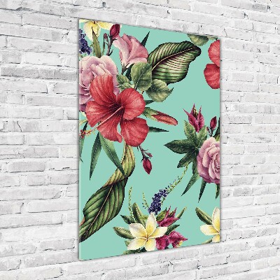 Cuadro de metacrilato vertical Patrón hawaiano