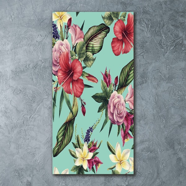 Cuadro de metacrilato vertical Patrón hawaiano