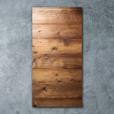 Impresión en metacrilato de alta calidad vertical Fondo de madera