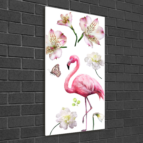 Cuadro decorativo en acrílico brillante vertical Colección tropical