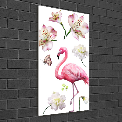 Cuadro decorativo en acrílico brillante vertical Colección tropical