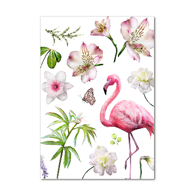 Cuadro decorativo en acrílico brillante vertical Colección tropical