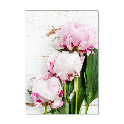 Cuadro de metacrilato vertical Peonía