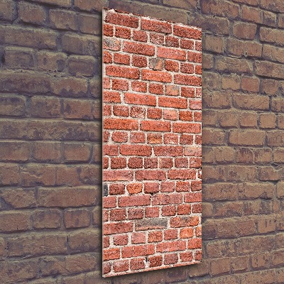 Cuadro de metacrilato vertical pared de ladrillos