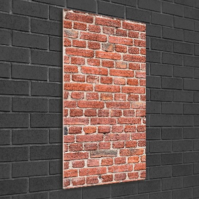 Cuadro de metacrilato vertical pared de ladrillos