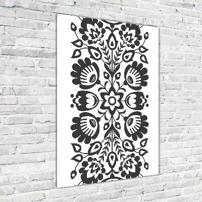 Cuadro de metacrilato vertical Patrón popular