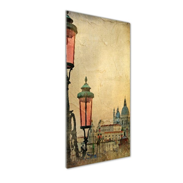 Cuadro de metacrilato moderno efecto cristal vertical Venecia, Italia