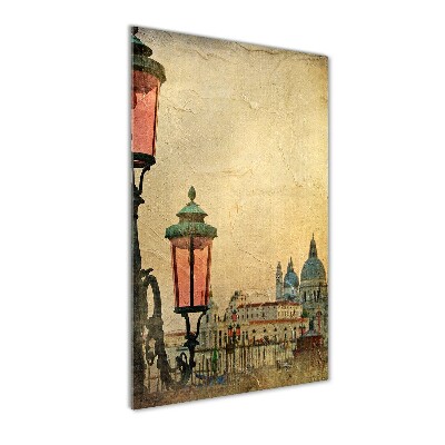 Cuadro de metacrilato moderno efecto cristal vertical Venecia, Italia
