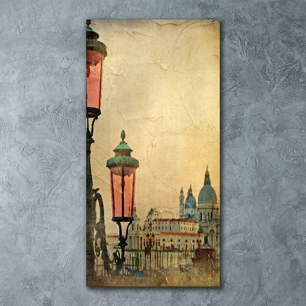Cuadro de metacrilato moderno efecto cristal vertical Venecia, Italia