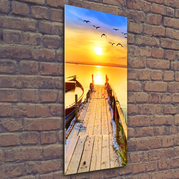 Cuadro decorativo en acrílico brillante vertical Lago