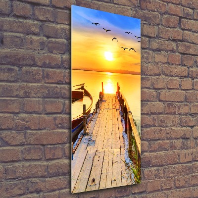 Cuadro decorativo en acrílico brillante vertical Lago