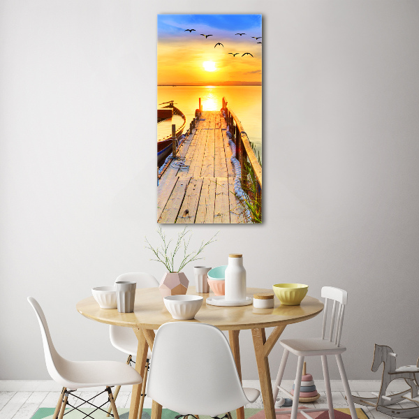 Cuadro decorativo en acrílico brillante vertical Lago