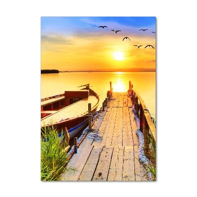 Cuadro decorativo en acrílico brillante vertical Lago