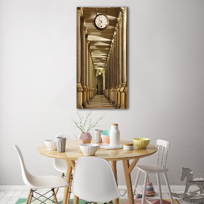 Cuadro decorativo en acrílico brillante vertical Columnata del mercado