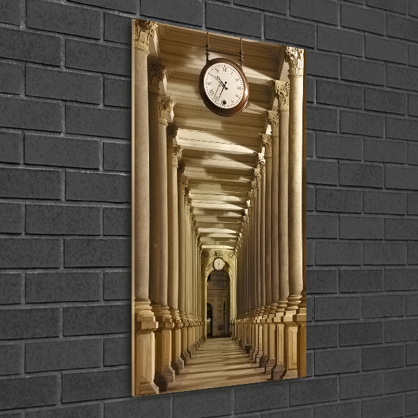 Cuadro decorativo en acrílico brillante vertical Columnata del mercado