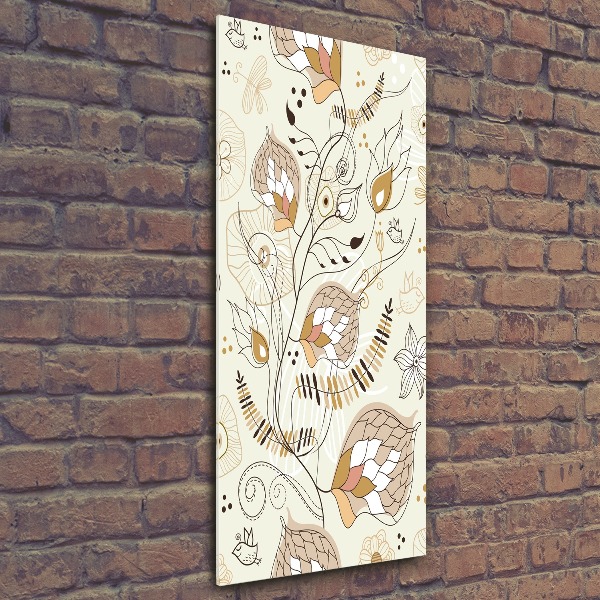 Cuadro de metacrilato moderno efecto cristal vertical Adornos