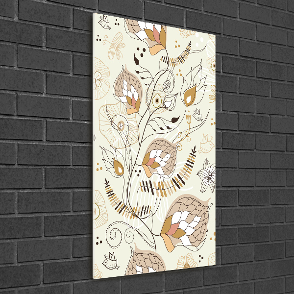 Cuadro de metacrilato moderno efecto cristal vertical Adornos