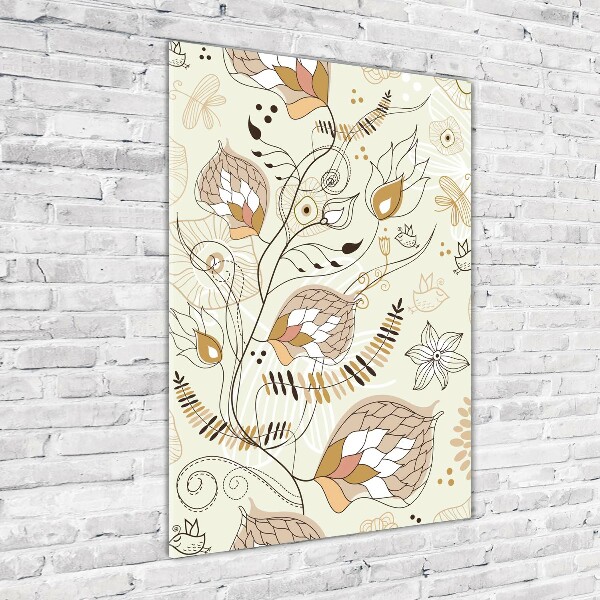 Cuadro de metacrilato moderno efecto cristal vertical Adornos