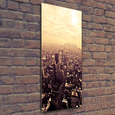 Cuadro de metacrilato vertical Manhattan Nueva York