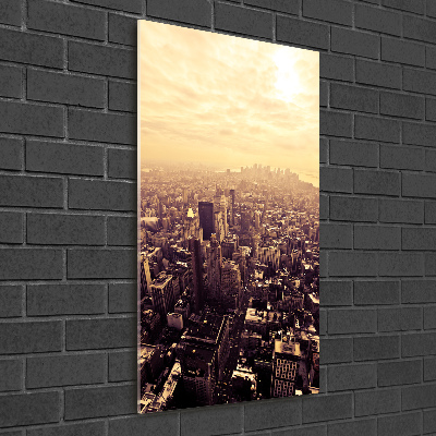 Cuadro de metacrilato vertical Manhattan Nueva York