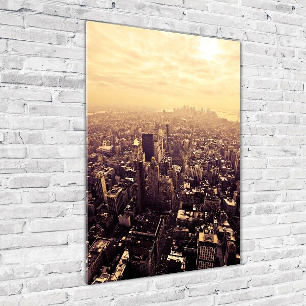 Cuadro de metacrilato vertical Manhattan Nueva York
