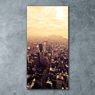 Cuadro de metacrilato vertical Manhattan Nueva York