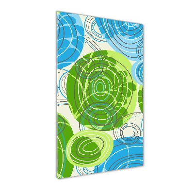 Cuadro decorativo en acrílico brillante vertical Abstracción