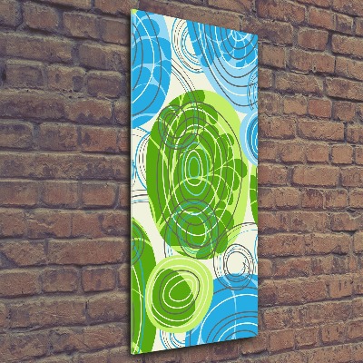 Cuadro decorativo en acrílico brillante vertical Abstracción