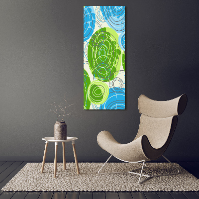 Cuadro decorativo en acrílico brillante vertical Abstracción