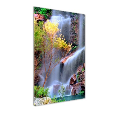 Cuadro decorativo en acrílico brillante vertical Cascada