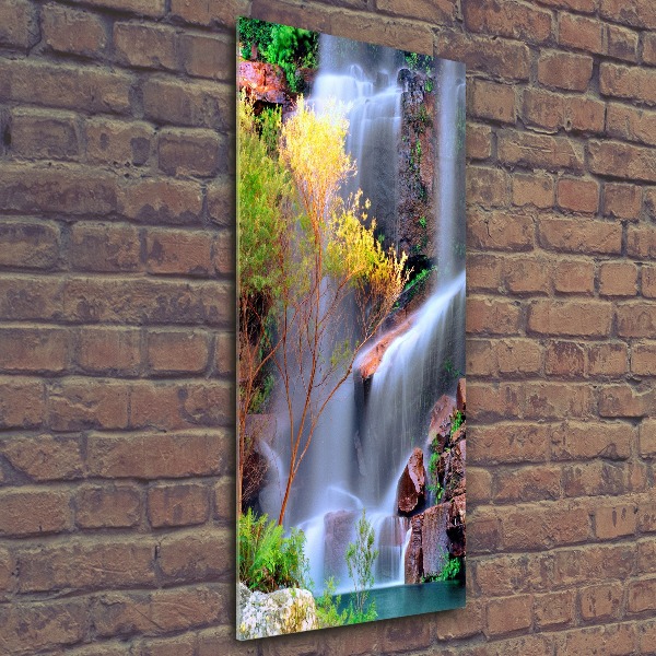 Cuadro decorativo en acrílico brillante vertical Cascada