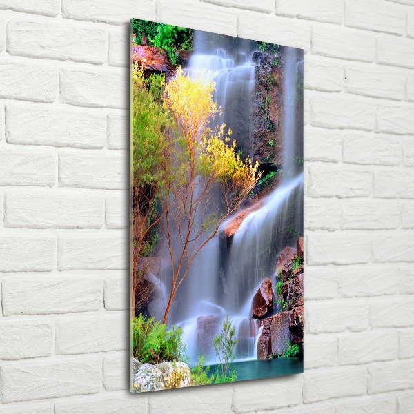 Cuadro decorativo en acrílico brillante vertical Cascada