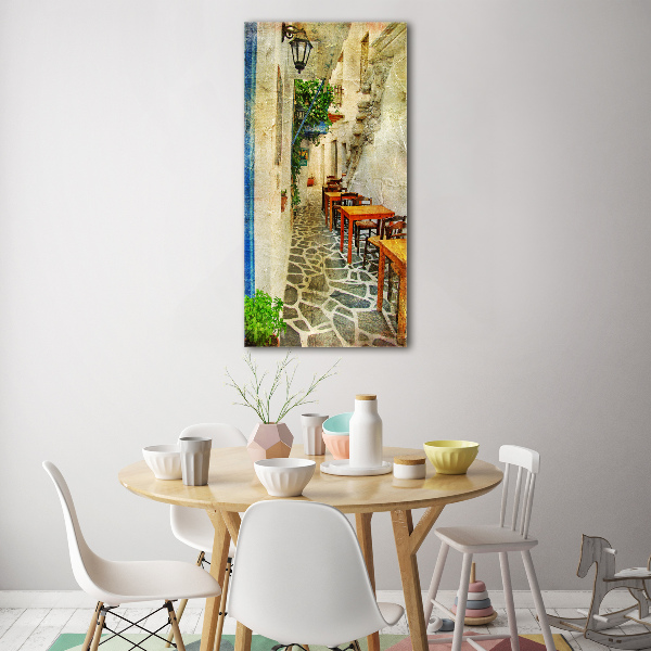 Impresión en metacrilato de alta calidad vertical tabernas griegas