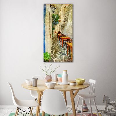 Impresión en metacrilato de alta calidad vertical tabernas griegas