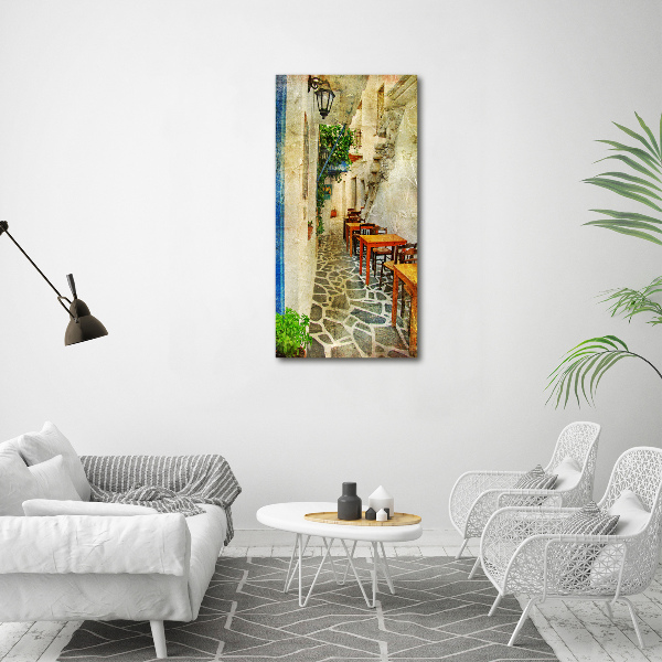 Impresión en metacrilato de alta calidad vertical tabernas griegas