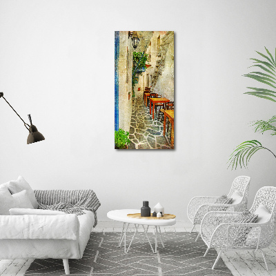 Impresión en metacrilato de alta calidad vertical tabernas griegas