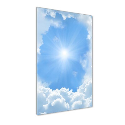 Foto obraz szkło akryl pionowy Chmury na niebie