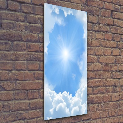 Impresión en metacrilato de alta calidad vertical Nubes en el cielo