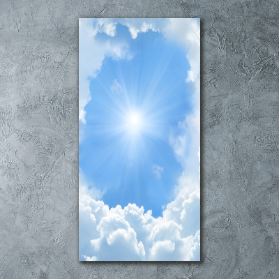 Impresión en metacrilato de alta calidad vertical Nubes en el cielo
